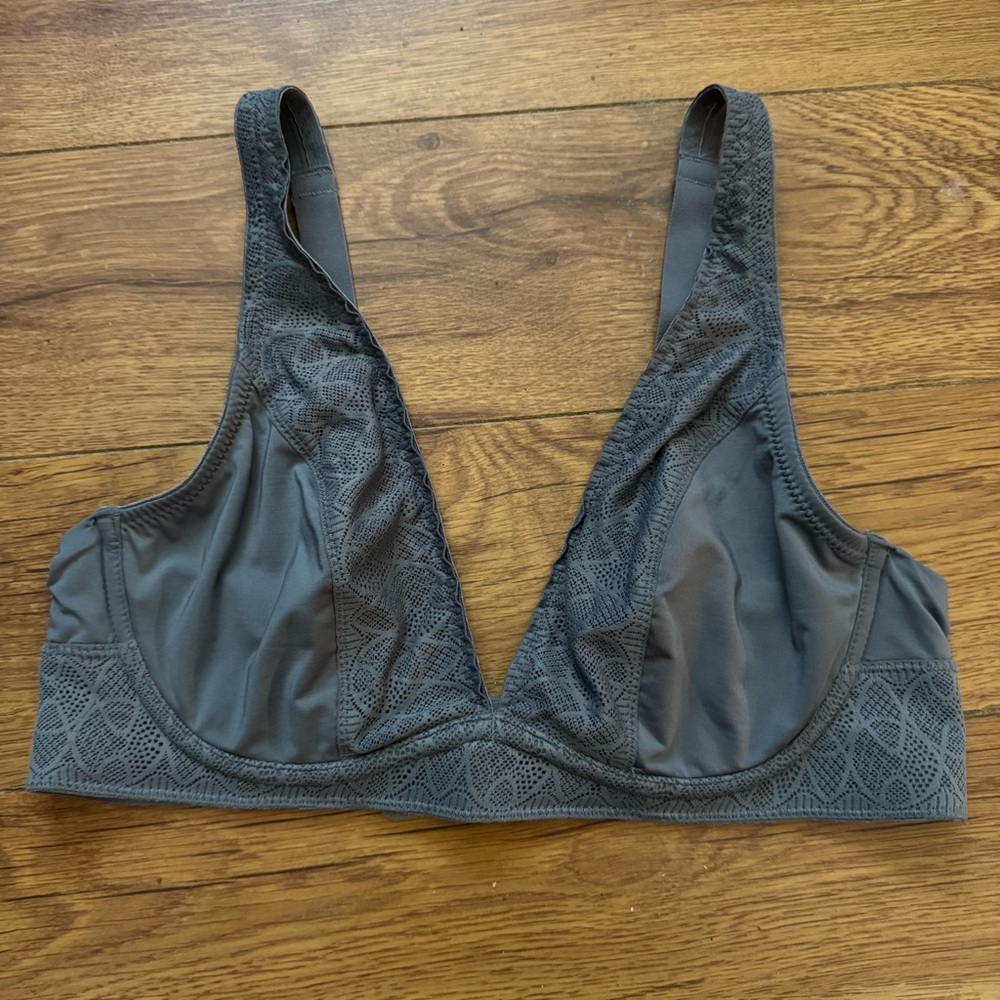 DKNY Gray Lace Bra